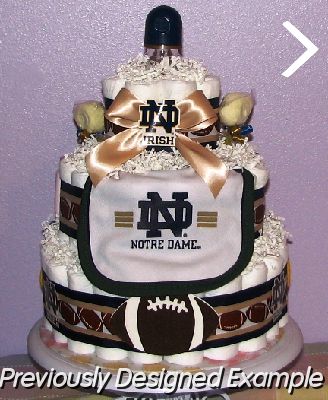 Notre Dame-DiaperCake.JPG - Notre Dame Diaper Cake